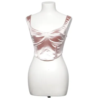 Crop top (Satin Bustier Top) fra NLY One Elastan, Polyester