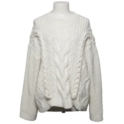 Sweater (White) from H&M Polyester, Wool
