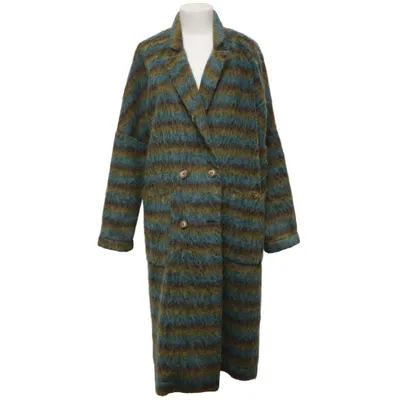 Coat (Blue, Green, Brown) from OOTD Alpaca wool, Polyester
