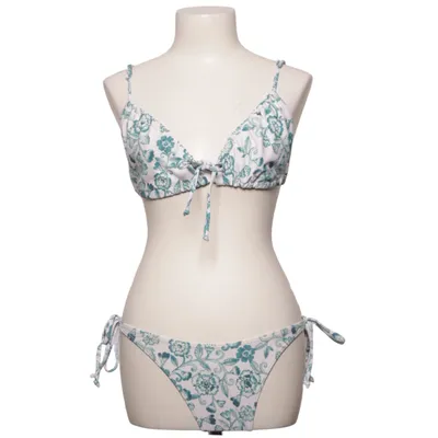 Bikini (Blanc, Vert) Élasthane, Polyester