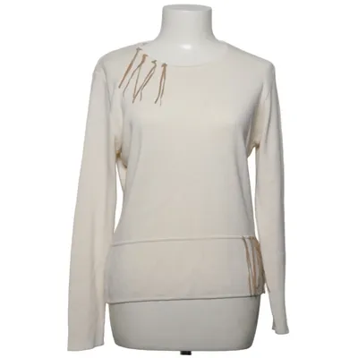 Pull-over (Blanc) de Filomena Acrylique, Laine de mouton