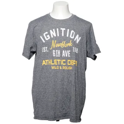 T-shirt (Grå, Gul) från Jean Pascale Bomull, Polyester