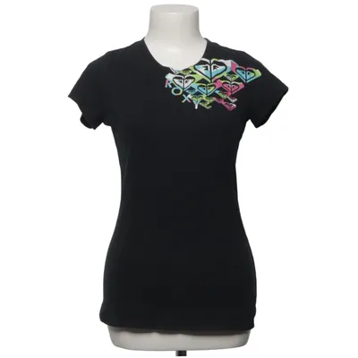 T-shirt (Black, Multicolored) from Roxy Cotton