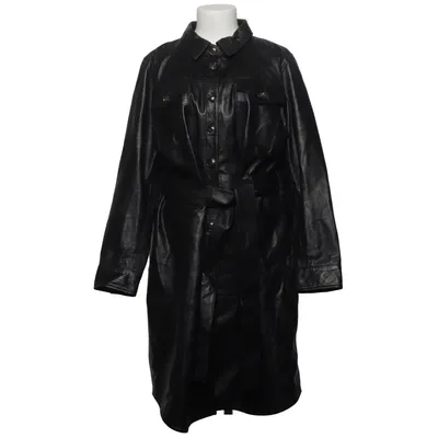 Läderkappa (Svart) från Heine Skinn, Polyester