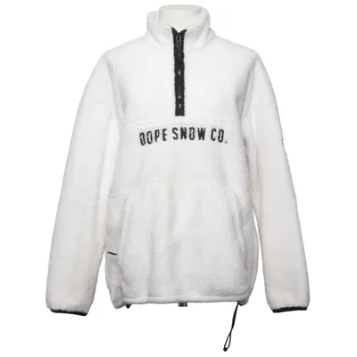 Fleecepullover (Weiß, Schwarz) von Dope Polyester