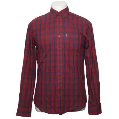 Buttondown-skjorta (Röd, Blå) från Ben Sherman Bomull