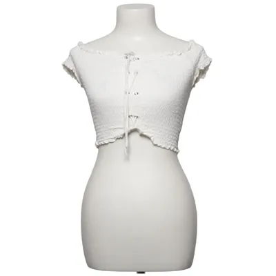 Crop top (Vit) från Love Tree Elastan, Viskos