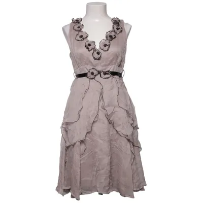 Kleid (Grau) von Vintage Stories Acetat, Seide
