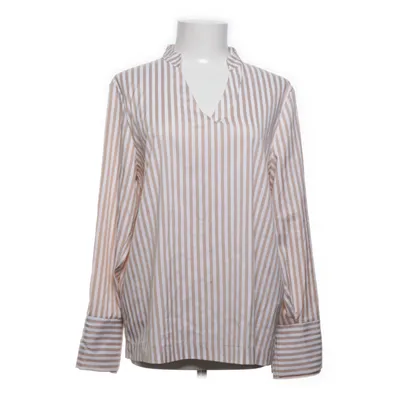 Blouse (Beige, White) from Denim Hunter Elastane, Polyester