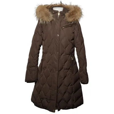 Winterjas (Bruin) van Saki Dons, Veer, Bont