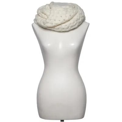 Tube scarf (White) from Belmondo Acrylic, Wool
