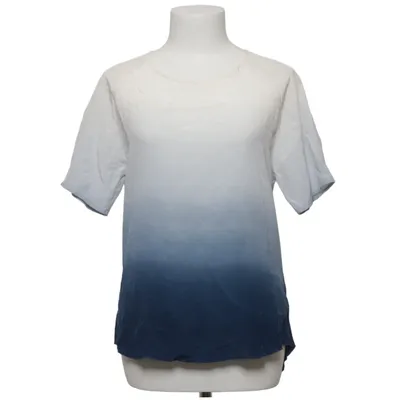T-shirt (Blanc, Bleu) de Fall Winter Spring Summer Soie