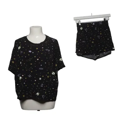 Pyjama (Zwart, Meerkleurig) van Monki Katoen, Elastaan