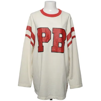 Sweatshirt (Beige, Rouge) de Playboy x Missguided Coton, Polyester