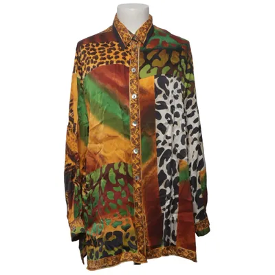 Blouse (Yellow, Multicolored) from Alba Moda Silk