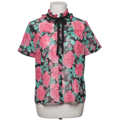 Bluse (Pink, Sort, Grøn) fra Hell Bunny Polyester