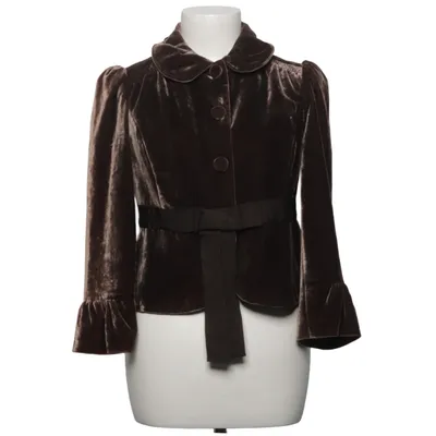 Blazer (Brown) from Juicy Couture Silk, Viscose