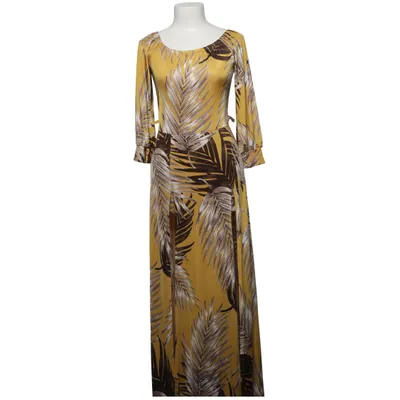 Maxi jurk (Geel, Bruin, Meerkleurig) van Fashion Nova