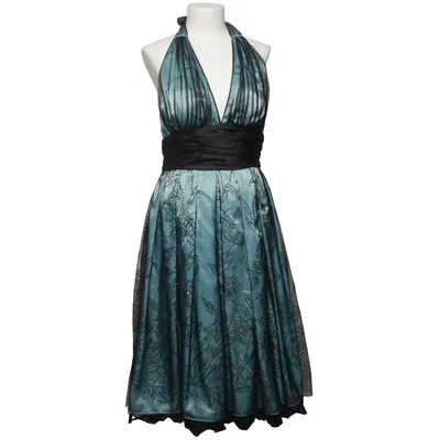 Cocktail dress (Blue, Black) from Adrianna Papell Acetate, Polyamide, Polyester