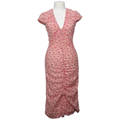 Dress (Red, White) from René Lezard Acetate, Cotton, Cupro