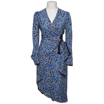 Slå-om-kjole (Blå, Sort, Hvid) fra Diane von Furstenberg Polyester