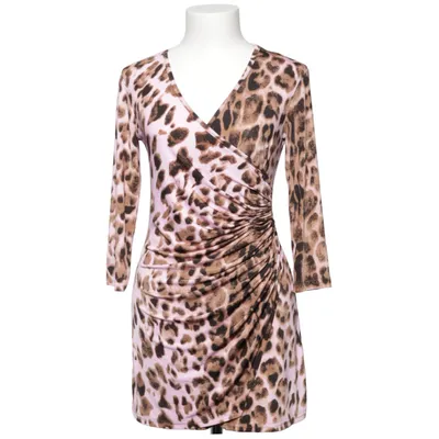 Jurk (Roze, Bruin) van Romeo pour Juliette Elastaan, Polyester