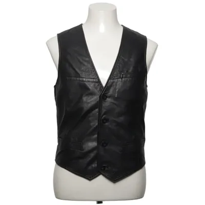 Leather vest (Gray) from Jofama Leather, Polyester