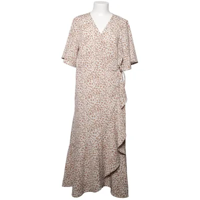 Omlottklänning (Beige, Vit) från Pernilla Wahlgren Polyester