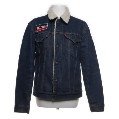 Fodrad jeansjacka (Blå, Vit) från Levi's Premium Bomull, Pälsimitation, Polyester