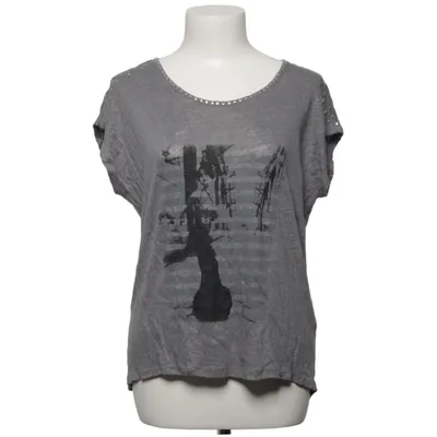 Top (Gray) from Cream Linen