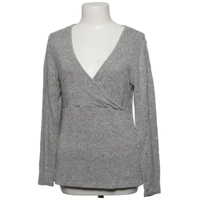 Slå-om bluse (Grå) fra Mamalicious Viscose
