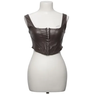Crop top (Bruin) van Motel Polyester, Polyurethaan