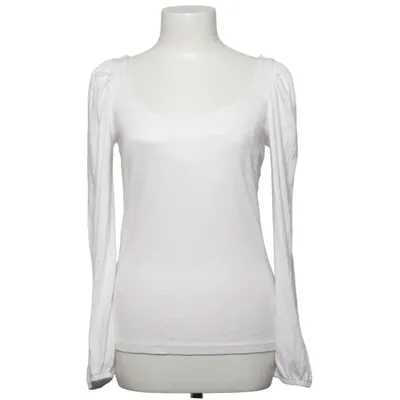 T-shirt à manches longues (Blanc) de Gap Coton, Élasthane, Polyester, Viscose