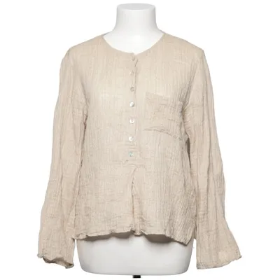 Blus (Beige) från Zara Bomull, Elastan, Linne