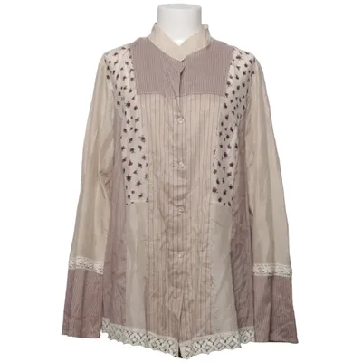 Blouse (Beige, Brown) from Marina Rinaldi Cotton, Silk