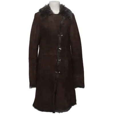 Shearling jacket (Brown, Gray) from Trapper Queens Fur, Leather