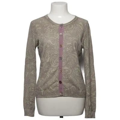 Cardigan (Beige, Gray) from Rützou Cotton