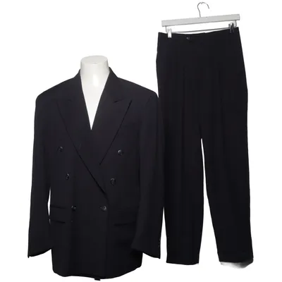 Suit (Blue) from Trademark Polyester, Viscose, Wool