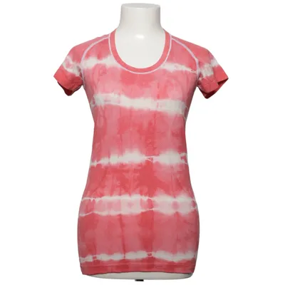 T-shirt (Pink, Hvid) fra Lululemon Athletica Polyamid, Polyester