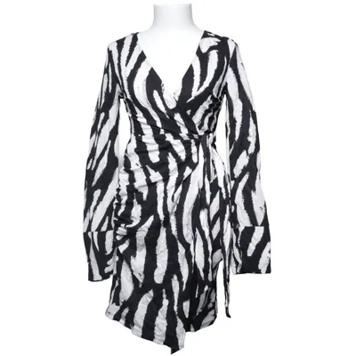 Wikkelblouse (Wrap dress Zebra) van Gina Tricot Polyamide, Viscose