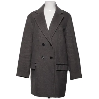 Pea coat (Gray) from Isabel Marant pour H&M Cotton, Polyamide, Polyester, Viscose, Wool