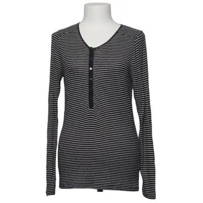 Henley T-shirt (Sort, Hvid) fra Bershka_BSKGIRL