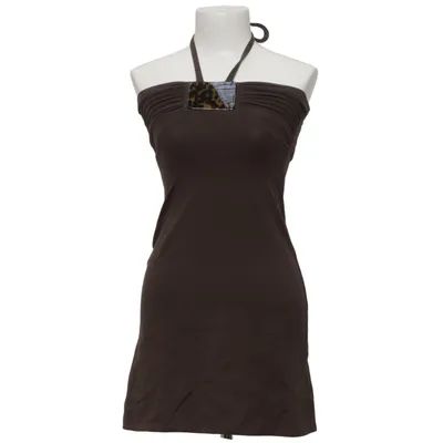 Halterneck top (Brun) fra Moda International Bomuld, Elastan