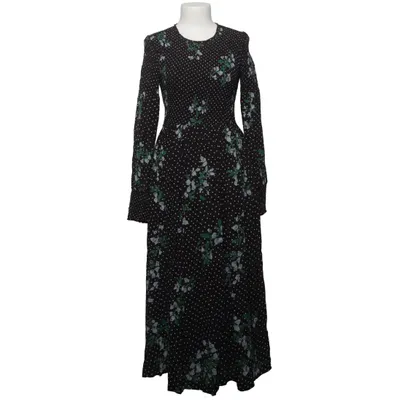 Robe longue (Noir, Multicolore) de Ganni Viscose