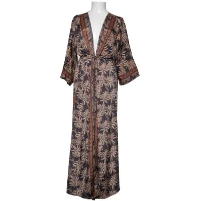 Morgonrock (Svart, Beige, Brun, Flerfärgad) från Guru Shop