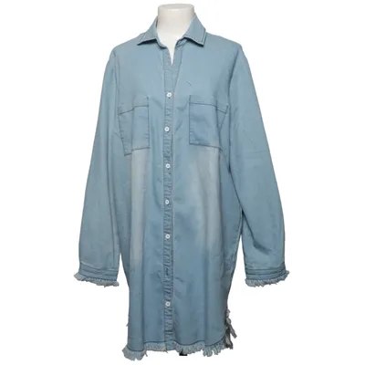 Denim blouse (Blauw) van Zanzea Collection Katoen, Elastaan, Polyester