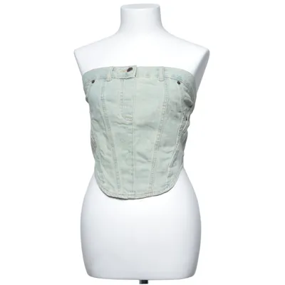 Top tube (Bleu) de Topshop Coton