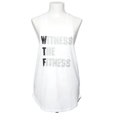 Sport tanktop (Wit) van Workout Empire Elastaan, Polyester, Viscose