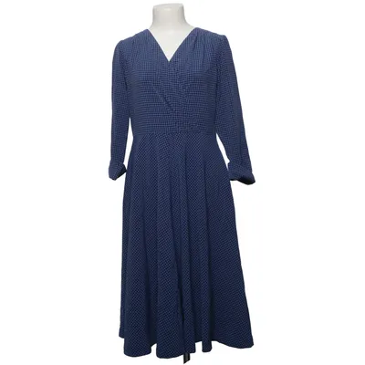 Wrap dress (Blue, Black) from Jumperfabriken Elastane, Polyamide, Polyester