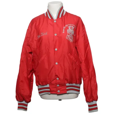 Collegejakke (Rød, Hvid, Grå) fra DeLong Polyamid, Polyester